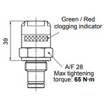 Visual differential indicator DVA50HP03