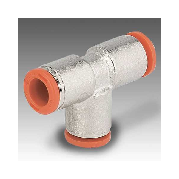 Push-in tee R5, tube 14 mm, brass