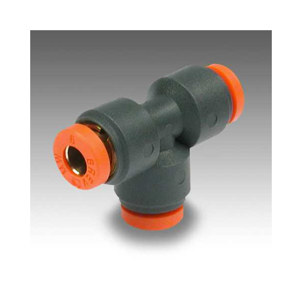Push-in tee R22, tube 10 mm, technopolymer