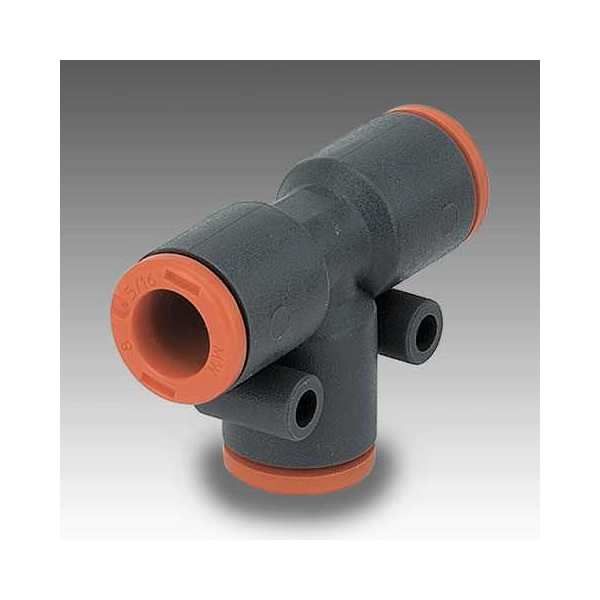 Push-in tee RL22, tube 4 mm, technopolymer