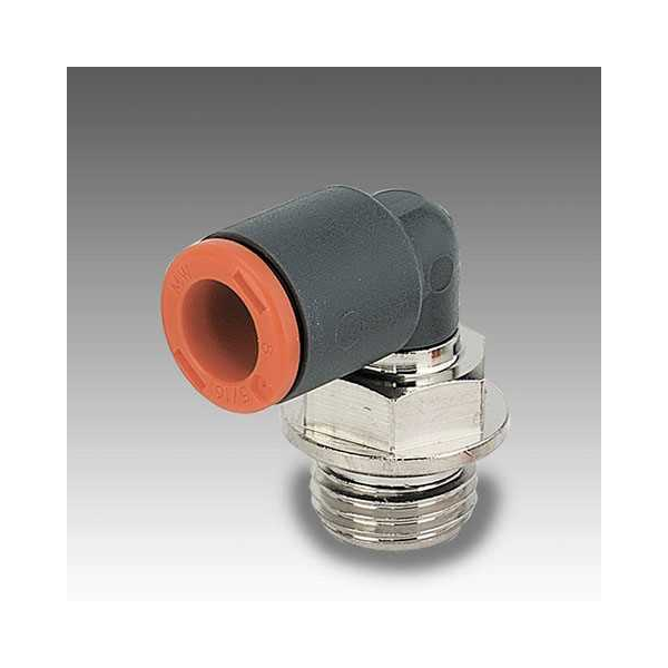Push-in elbow RL34, tube 4 mm × thread 1/8", technopolymer