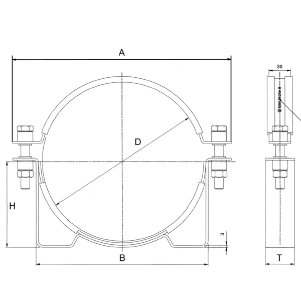 Servi Clamp, 114-124 mm