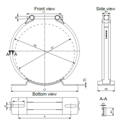 SERVI LIGHT Servi Clamp, Ø209-222mm,