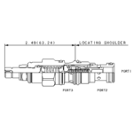 Cartridge valve DPBC-LAN