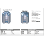 Paper filter element, 10 µm
