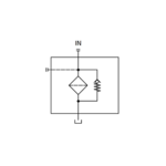 Lavtrykks returfilter for tanktopp