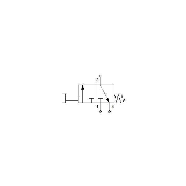 Manual directional valve Series 70 3/2 1/8"