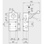 Manual directional valve Series 70 3/2 1/4"