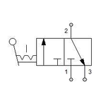 Manual directional valve Series 70 3/2 1/4"