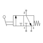 Manual directional valve Series 70 3/2 1/4"