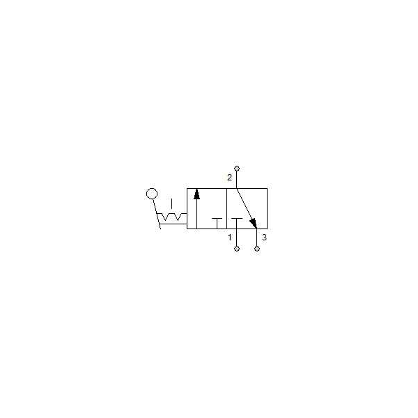 Manual directional valve Series 70 3/2 1/2"