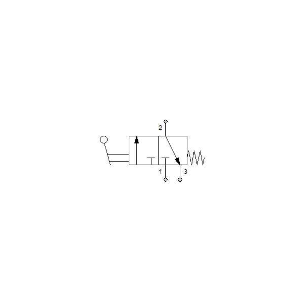 Manual directional valve Series 70 3/2 1/2"