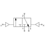Pneumatically actuated directional valve Series 70 3/2 1/4"