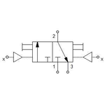 Pneumatically actuated directional valve Series 70 3/2 1/2"