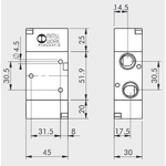 Pneumatically actuated directional valve Series 70 3/2 3/8"