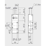 Solenoid valve Series 70 pilot assisted (SE) 5/2 1/8"