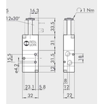 Solenoid valve Series 70 direct acting (SO) 3/2 1/4"