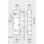 Solenoid valve Series 70 pilot assisted (SE) 5/3 1/4"
