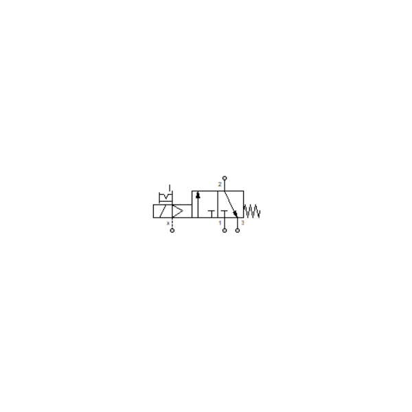 Solenoid valve Series 70 pilot assisted (SE) 3/2 3/8"