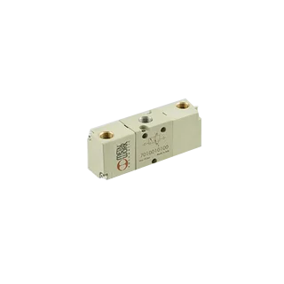 Pneumatic directional valve activated by air signal.