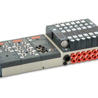 EB80 ventilblokk med modulært design for moderne pneumatisk styring.