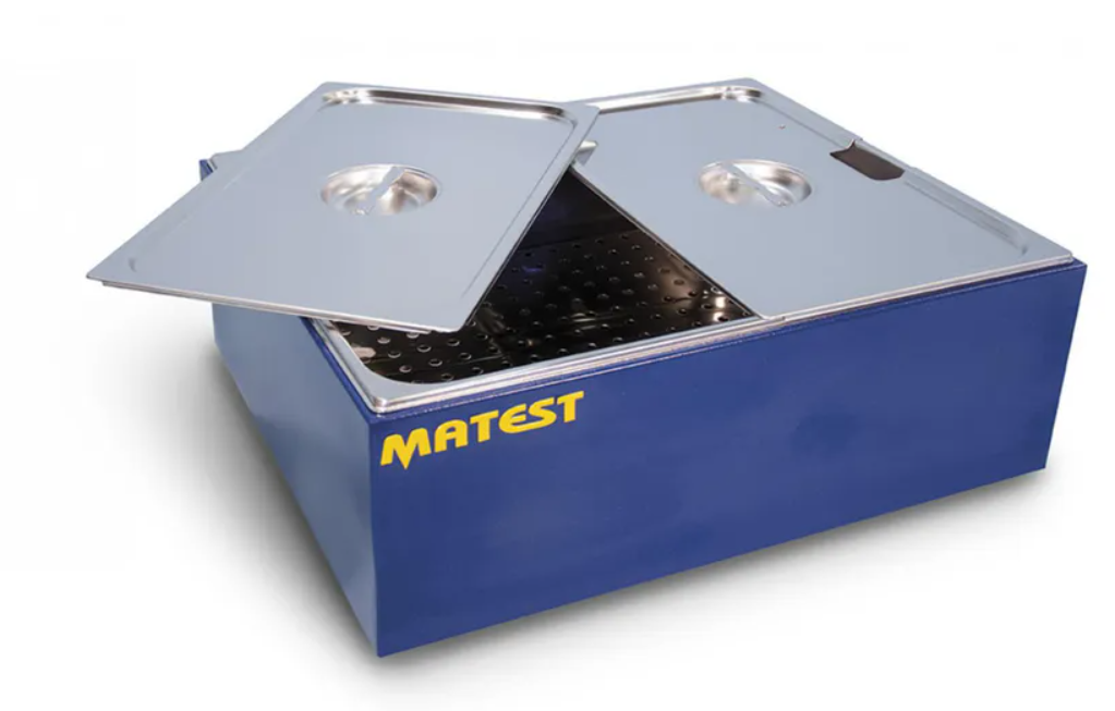 Image of Matest water bath used for precise temperature control during laboratory testing