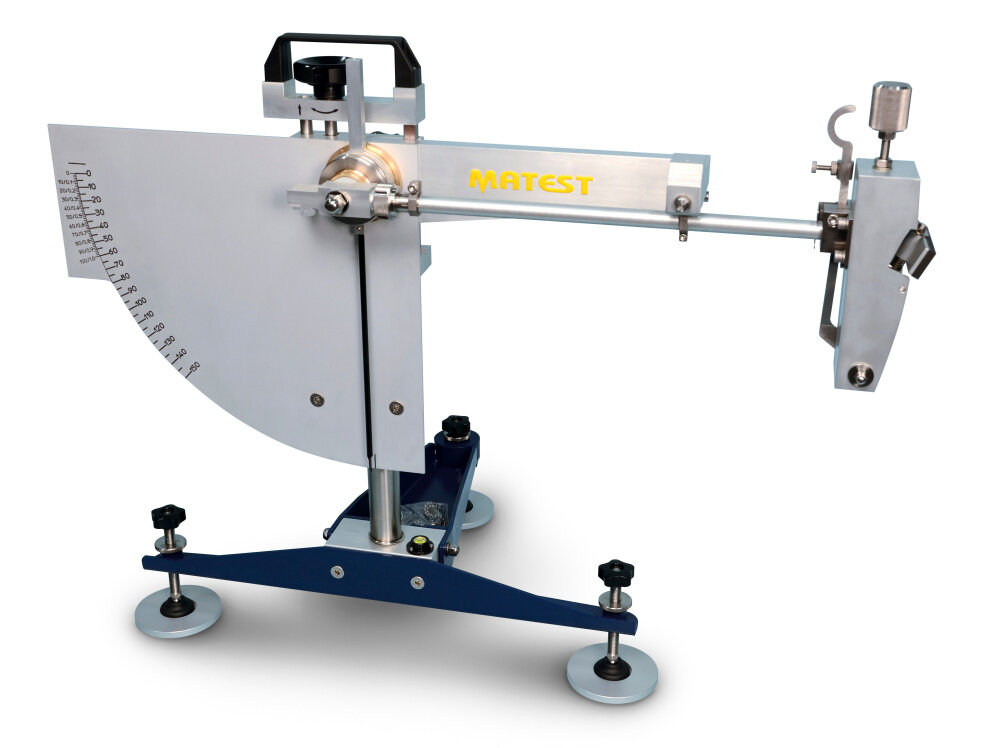 Image of Matest friction tester (PSV) used for accurate measurement of polishing resistance.
