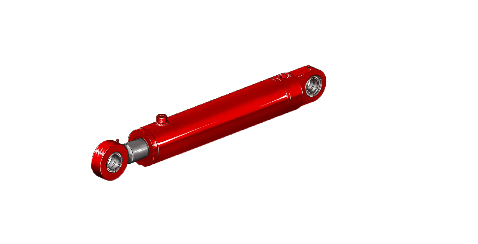 Red drawing of an industry cylinder
