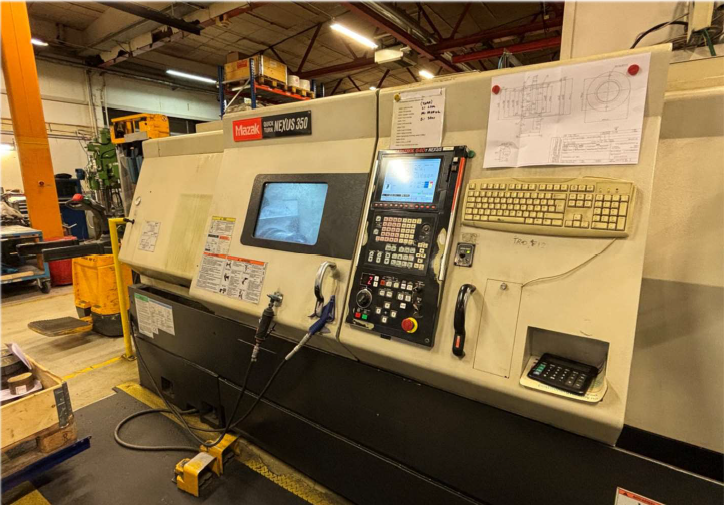 Image of the Mazak QuickTurn 350 machine taken at the cylinder factory in Rissa