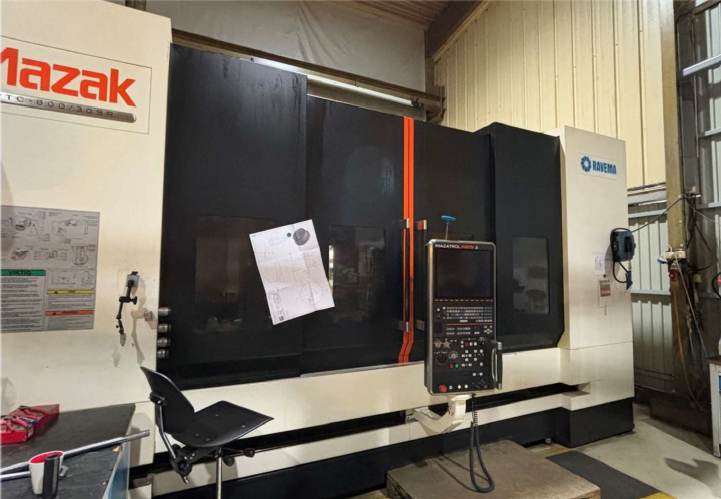 Image of the Mazak VTC 800 machine taken at the cylinder factory in Rissa